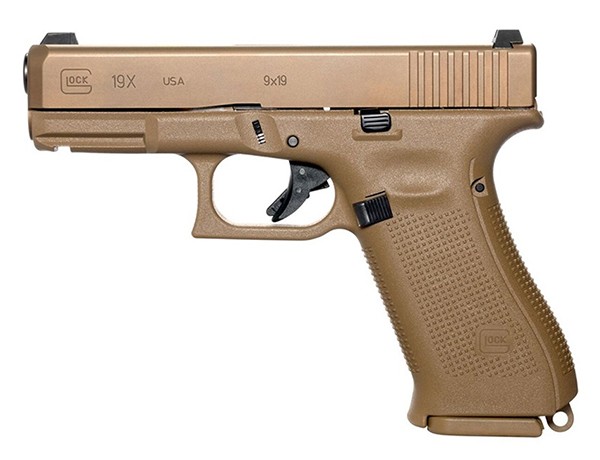 GLOCK 19X 9MM GLOCK NIGHT SIGHT FDE US 10RD UX1950701 - Win Repeating Arms Promotion